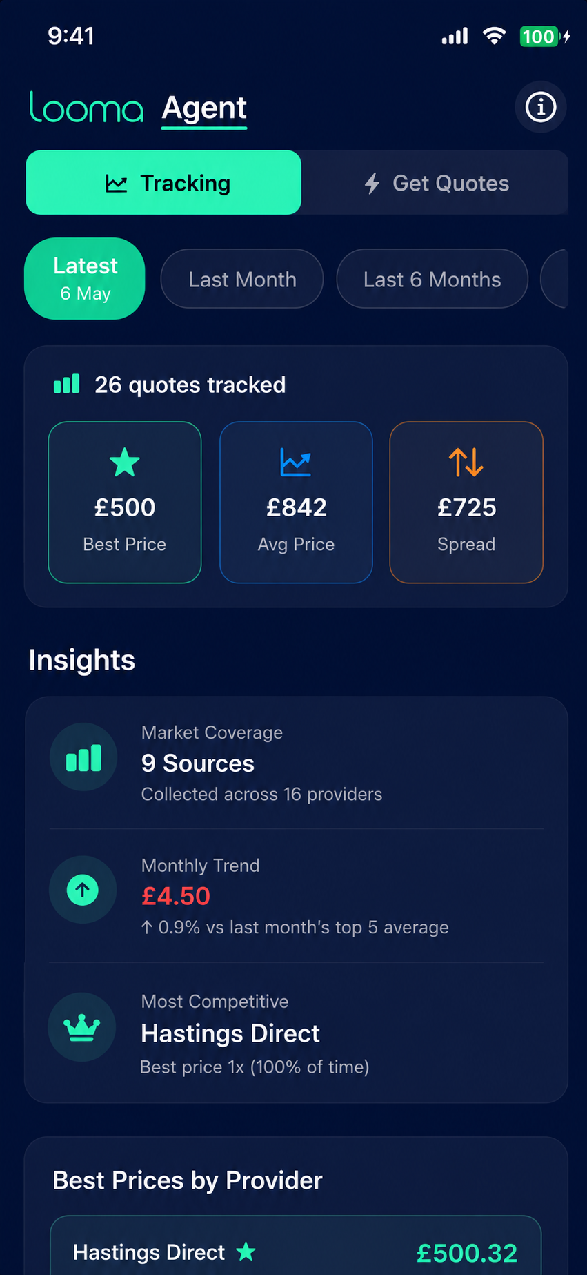 Looma Agent — quote tracking